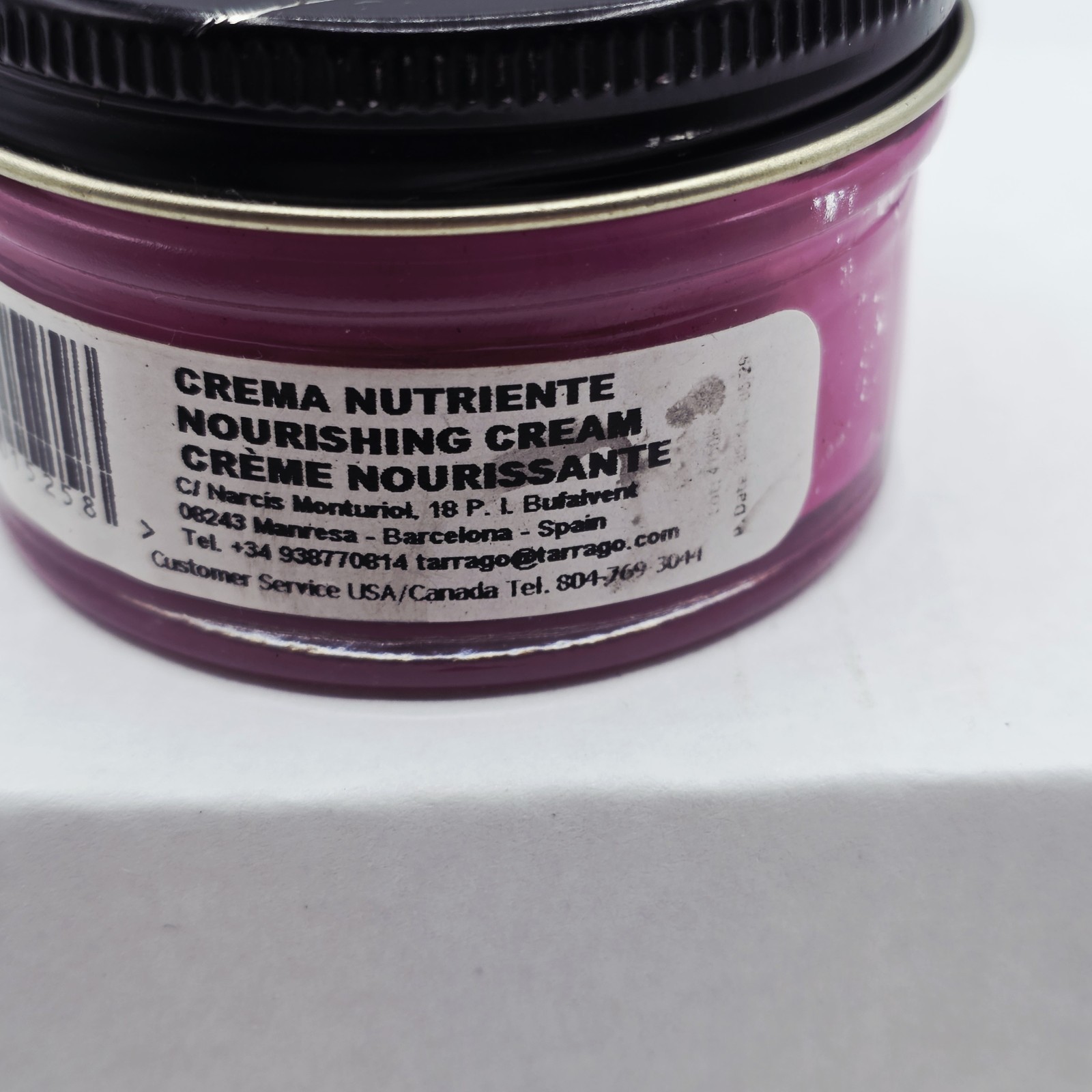 Tarrago Shoe Polish # 25 Fuchsia Cream Leather Protector 1.76 oz. 50ml Boot