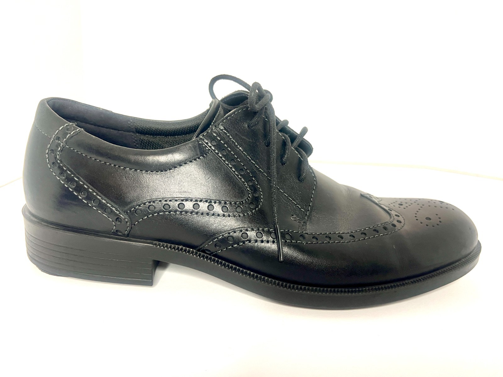 ECCO Metropole London Wingtip Oxford Shoes Men’s Sz 44 US 11 Black New Brogue