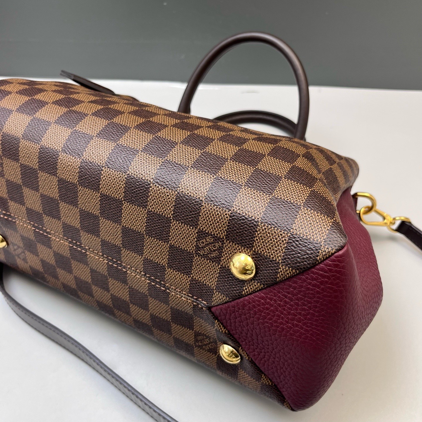 Louis Vuitton Pre-Owned Authentic Satchel Burgundy Free Tracked Shipping