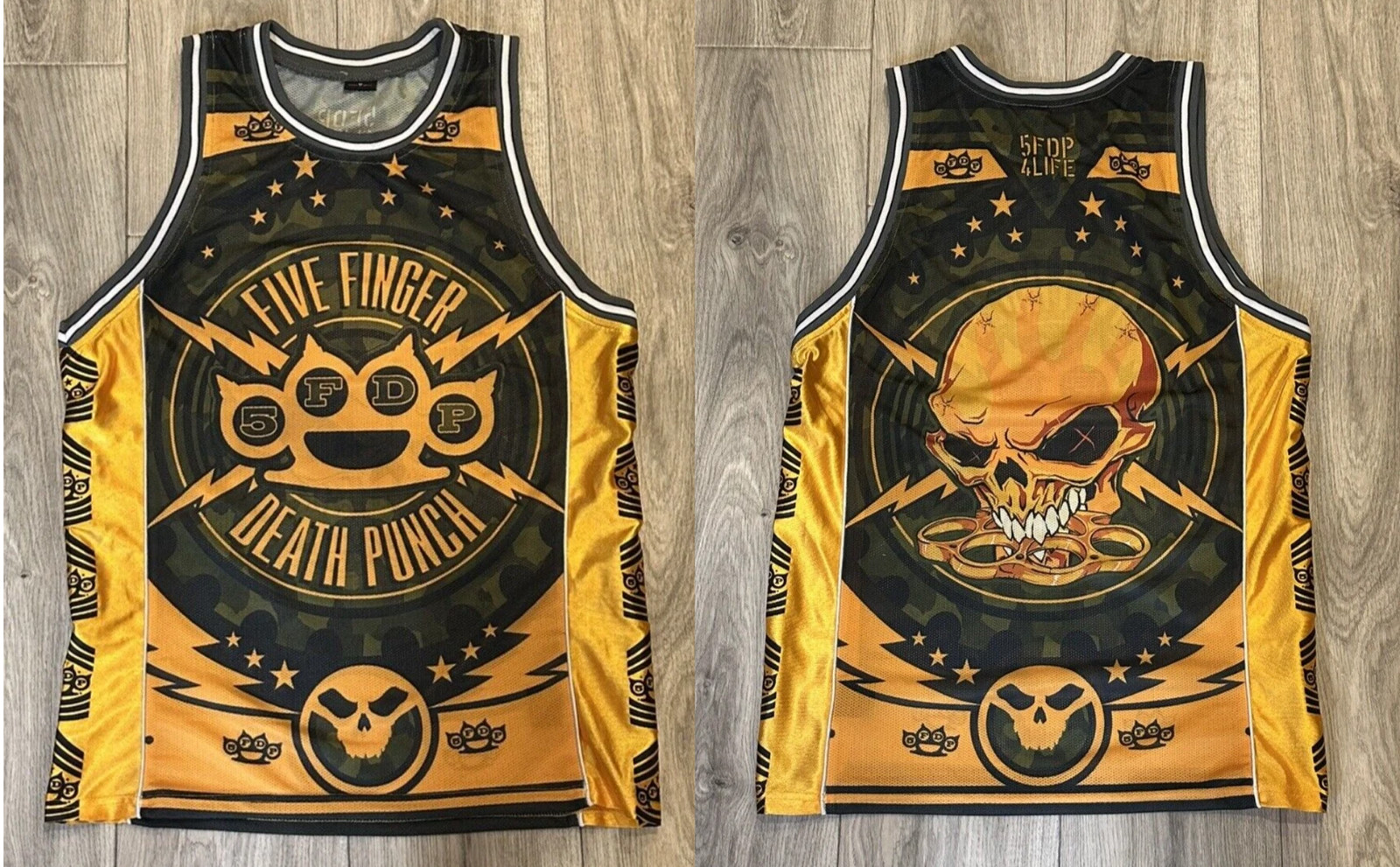 Five Finger Death Punch 5FDP Basketball Jersey Full Size S-5XL AA05
