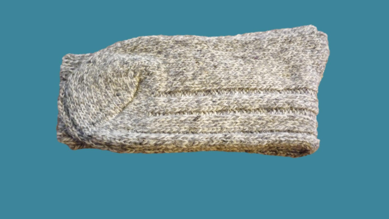 Norwegian Sheep Wool Boot Socks Grey Fleck Hiking Camping Cold Weather Sock.