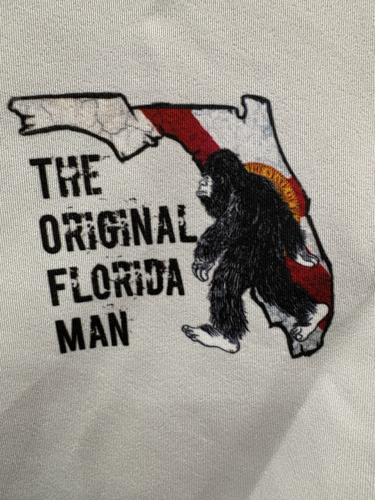 Original Florida Man Shirt Skunk Ape Big Foot Sasquatch XL Polyester