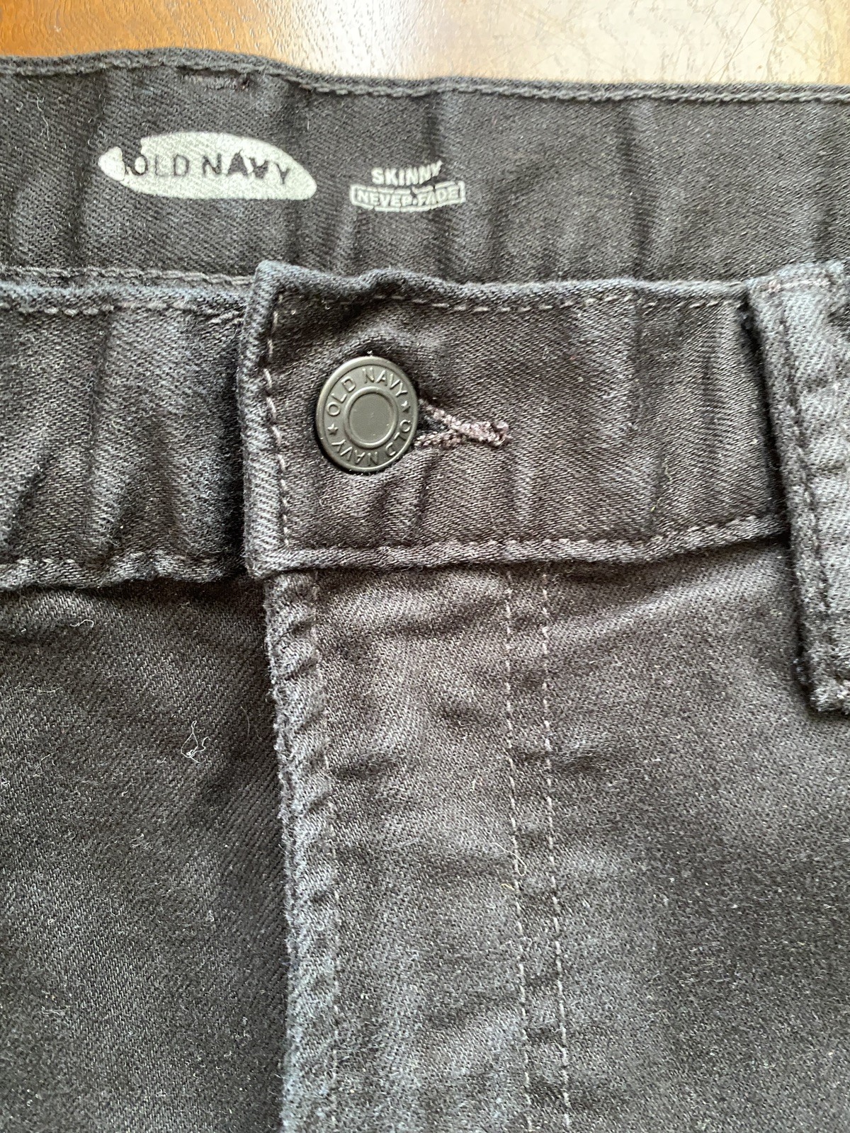 Old Navy Men’s Skinny Never-Fade Black Jeans Size 34 X 30 Cotton Casual