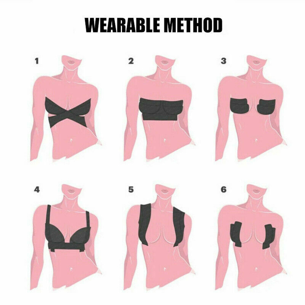 Invisible Breast Lift Tape Roll Push-up Boob Shape Bra Nipple Cover Sticker 5M