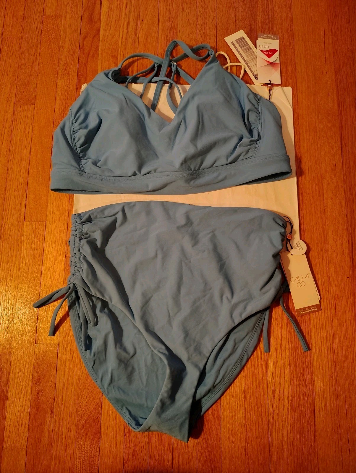 NWT Calia by Carrie Underwood Tranquil Blue Bikini, XXL / L