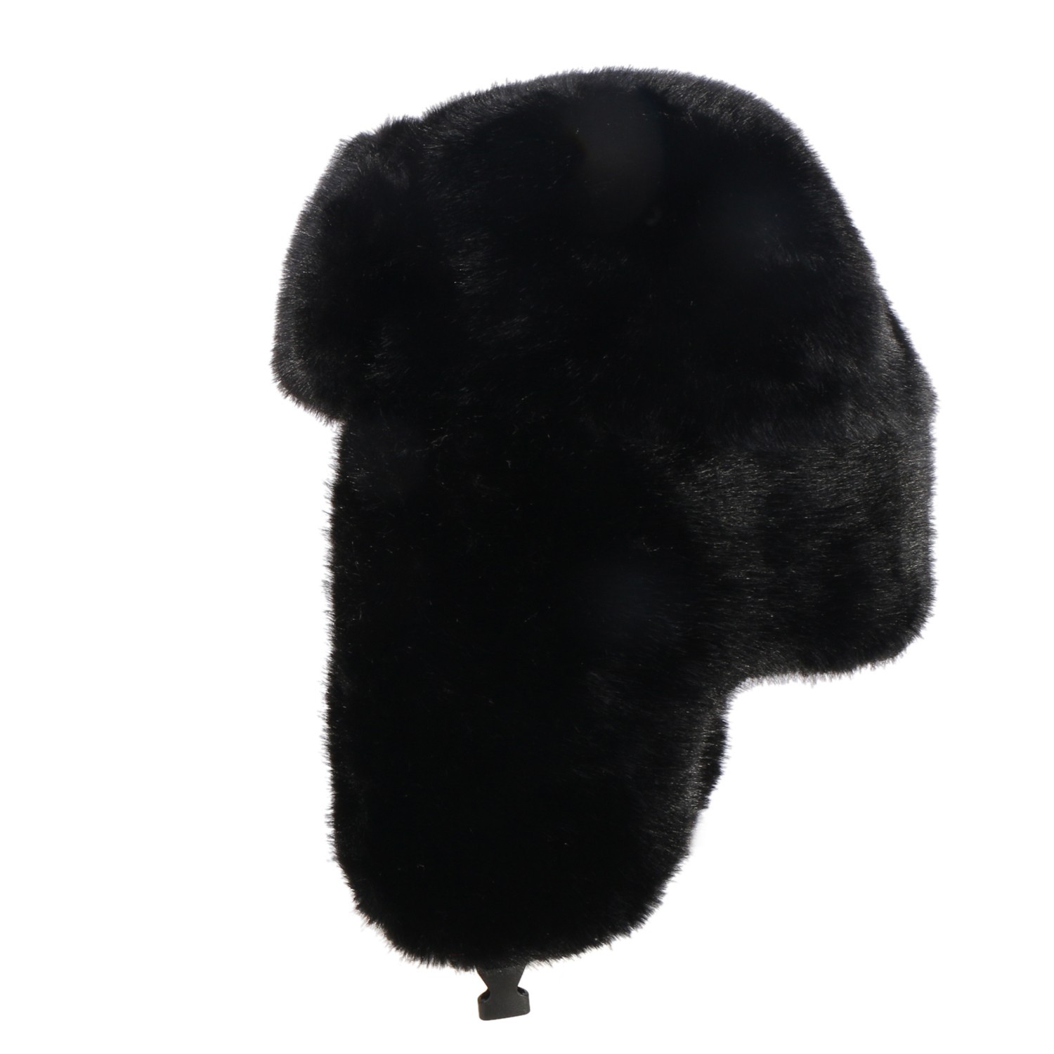 Men Women Winter Fuzzy Fluffy Solid Trapper Hats Windproof Hood Russian Trooper