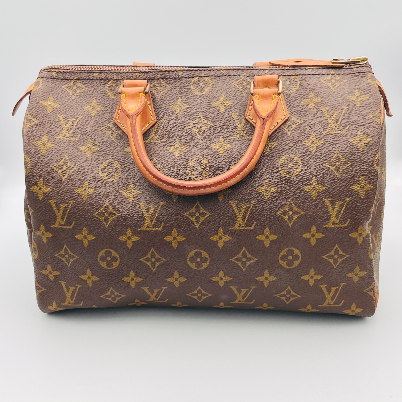 Auth LOUIS VUITTON Monogram Speedy 30 Handbag M41526 Vintage LV Pursh w/Key