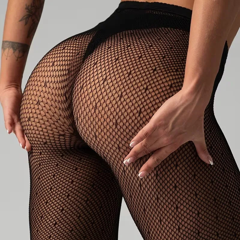 Sexy Women Sheer Pantyhose Tights Seamless Fishnet Nylon Polka Dot Print