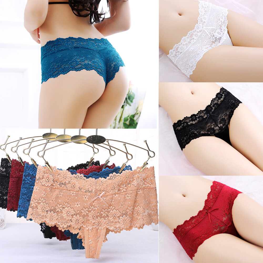 Womens Girls Sexy Lace Underwear Briefs Panties G-string Lingerie Thongs US FAST