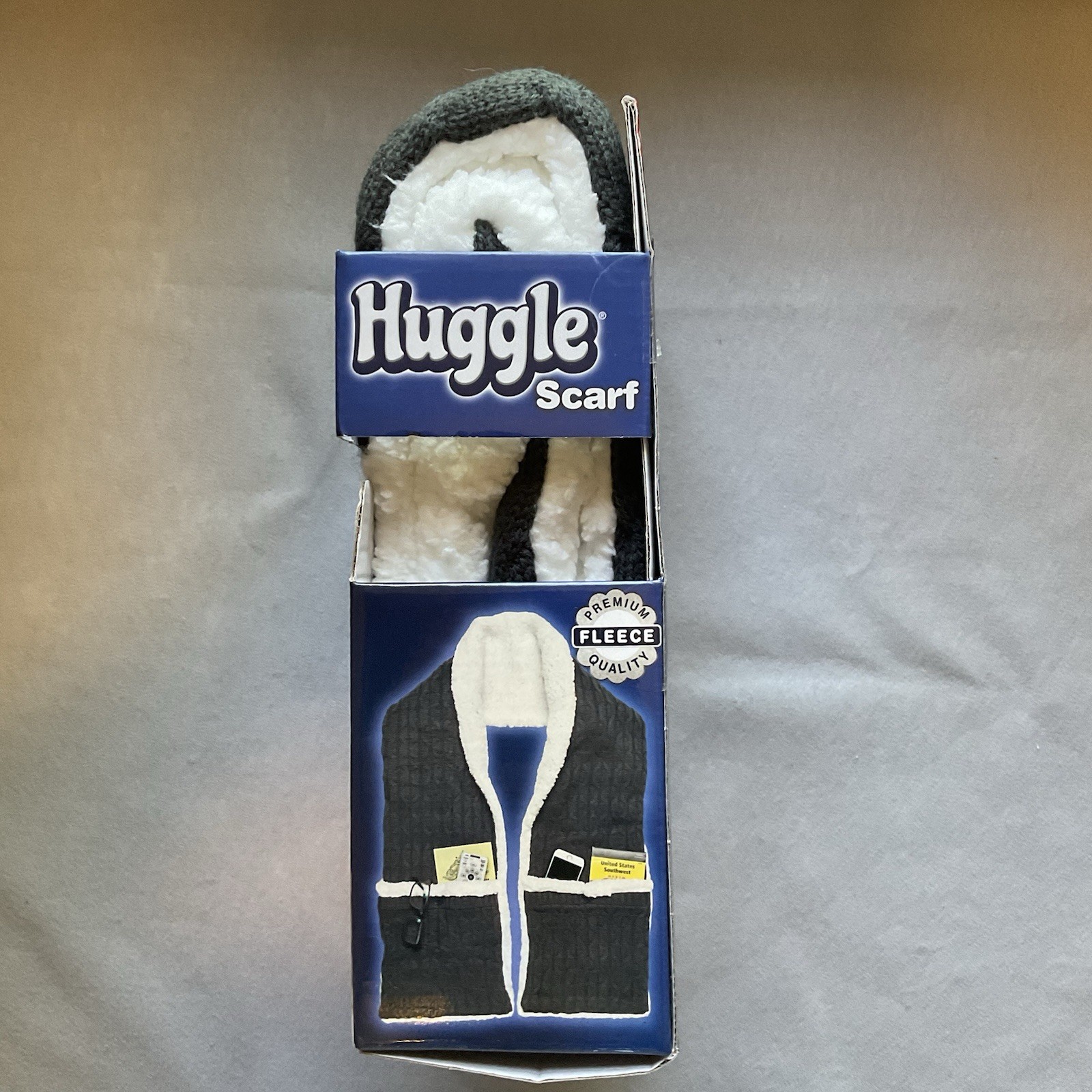 Huggle Blanket Scarf with Pockets, One Size Fits Most, New in Box