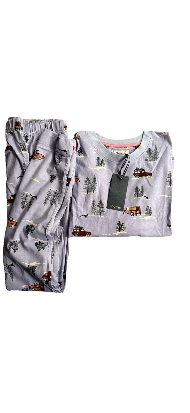 JOULES LYLA PJ 4×4 Blue Pyjamas Size M (UK12/14) BNWT RRP£42