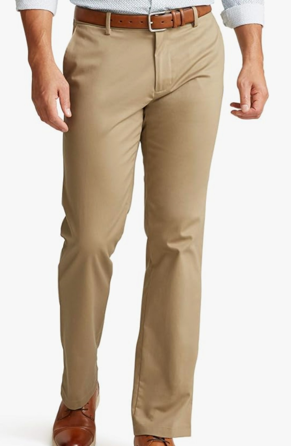 Dockers Mens Straight Fit Signature Lux Cotton Stretch Khaki Pant Khaki 32X30