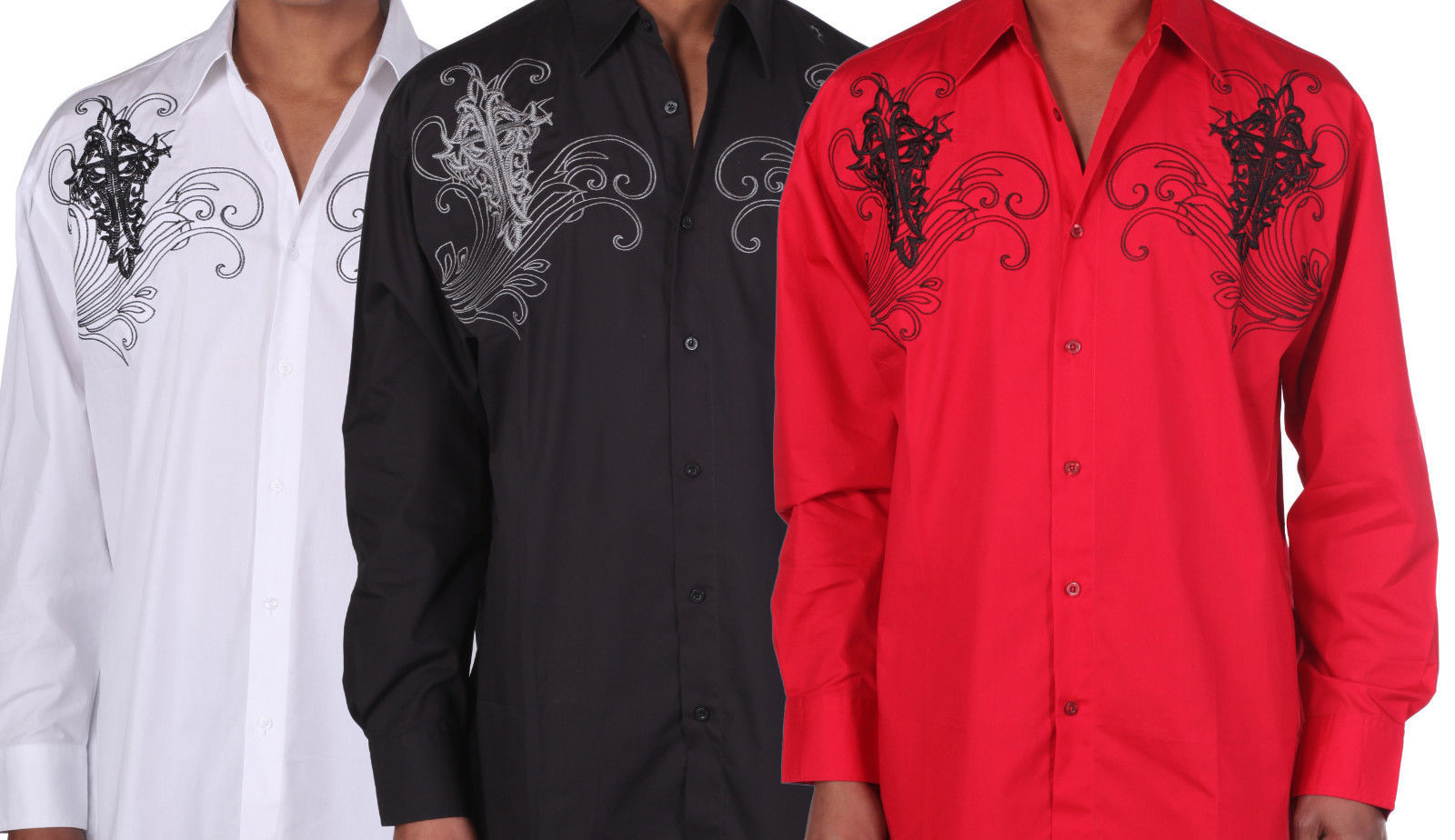 Men’s 100% Cotton Stylish Casual Fashion Shirt With Embroidered Design SG42