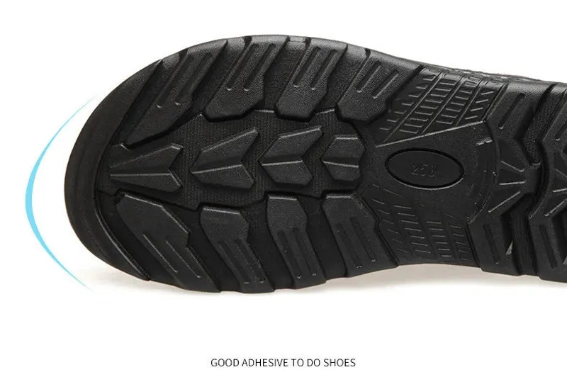Summer Men Leather Sandals Genuine Leather Non-slip Men Shoes Slippers