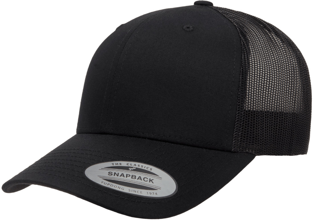 Yp Classics Retro Trucker Hat 6606 Blank Cap Snapback Hat Yupoong 6-Panel