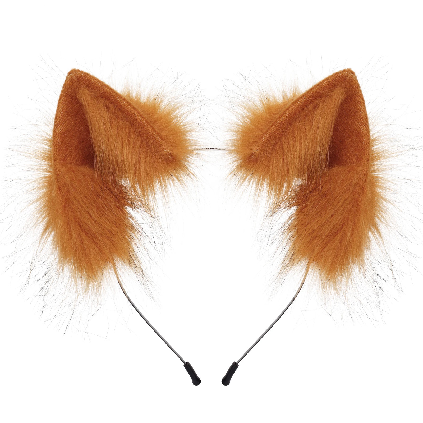 Handmade Faux Fur Animal Ears Headband Furry Cat Fox Ear Hairhoop Headwear