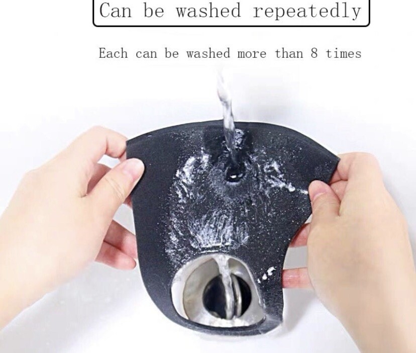 (Pack of 2) Face Mask Fashion Face Mask Washable Reusable Unisex Adult Black