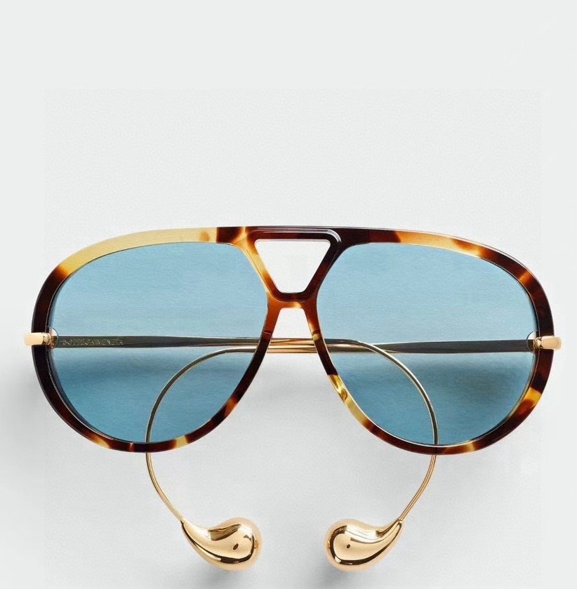 Bottega Veneta BV1273 Women’s Sunglasses Tortoiseshell Frame Blue Lens 63MM