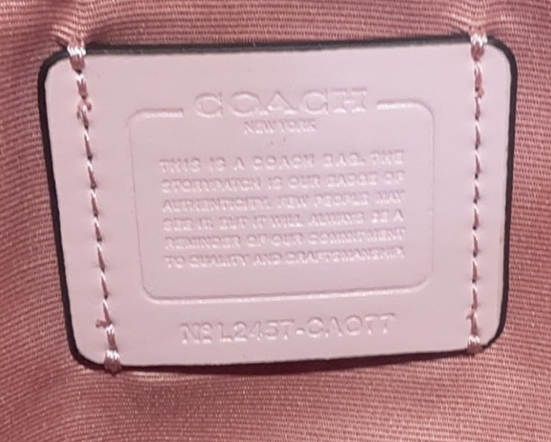 Coach Rowan Large Satchel Bag In Signature Canvas CAO77 /powder pink