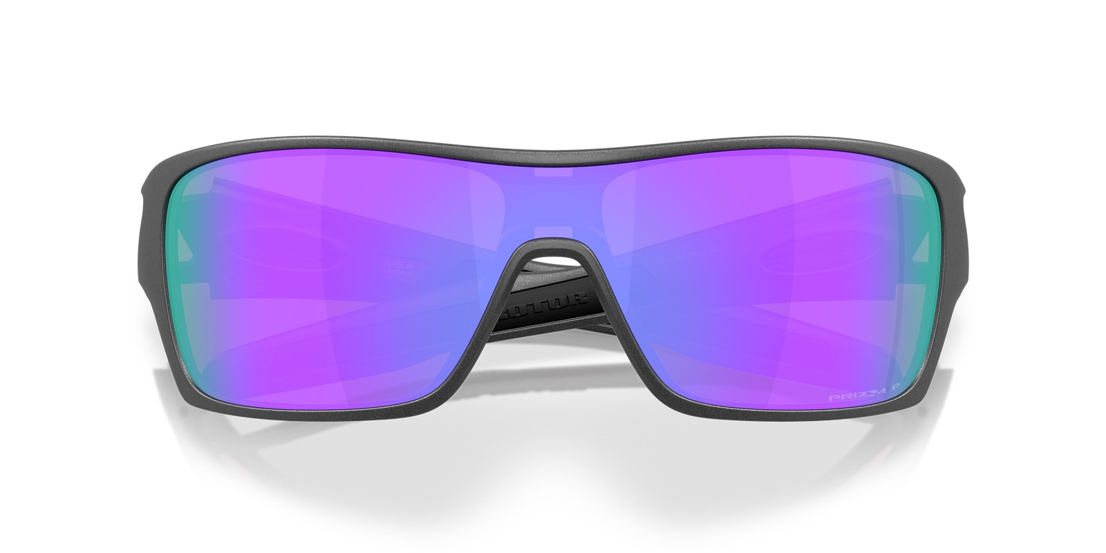 Oakley Turbine Rotor Matte Steel/Prizm Violet Polar Sunglasses OO9307-3132