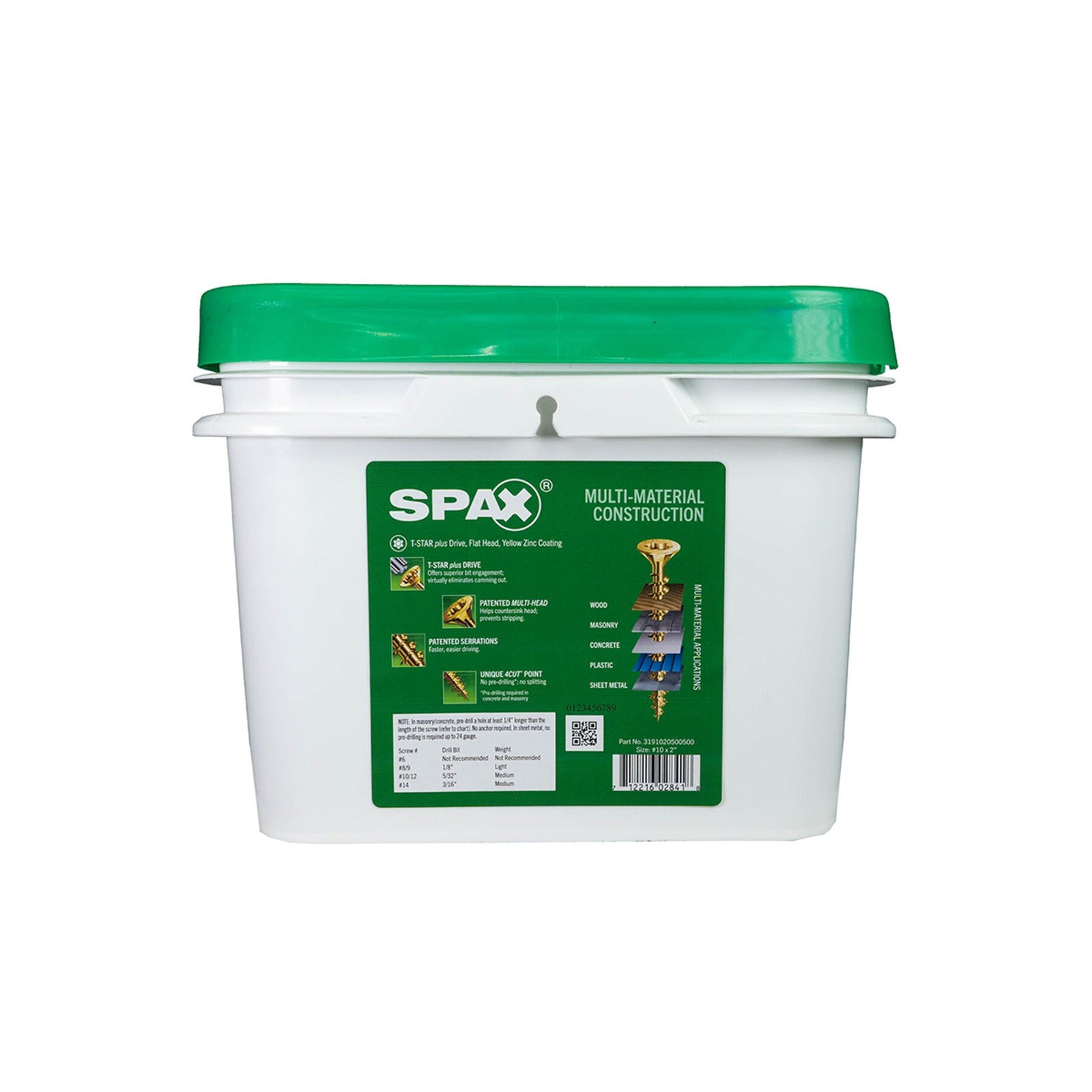 SPAX Construction Framing Countersunk Flush Finish #10 x 2-in Yellow zinc|15352