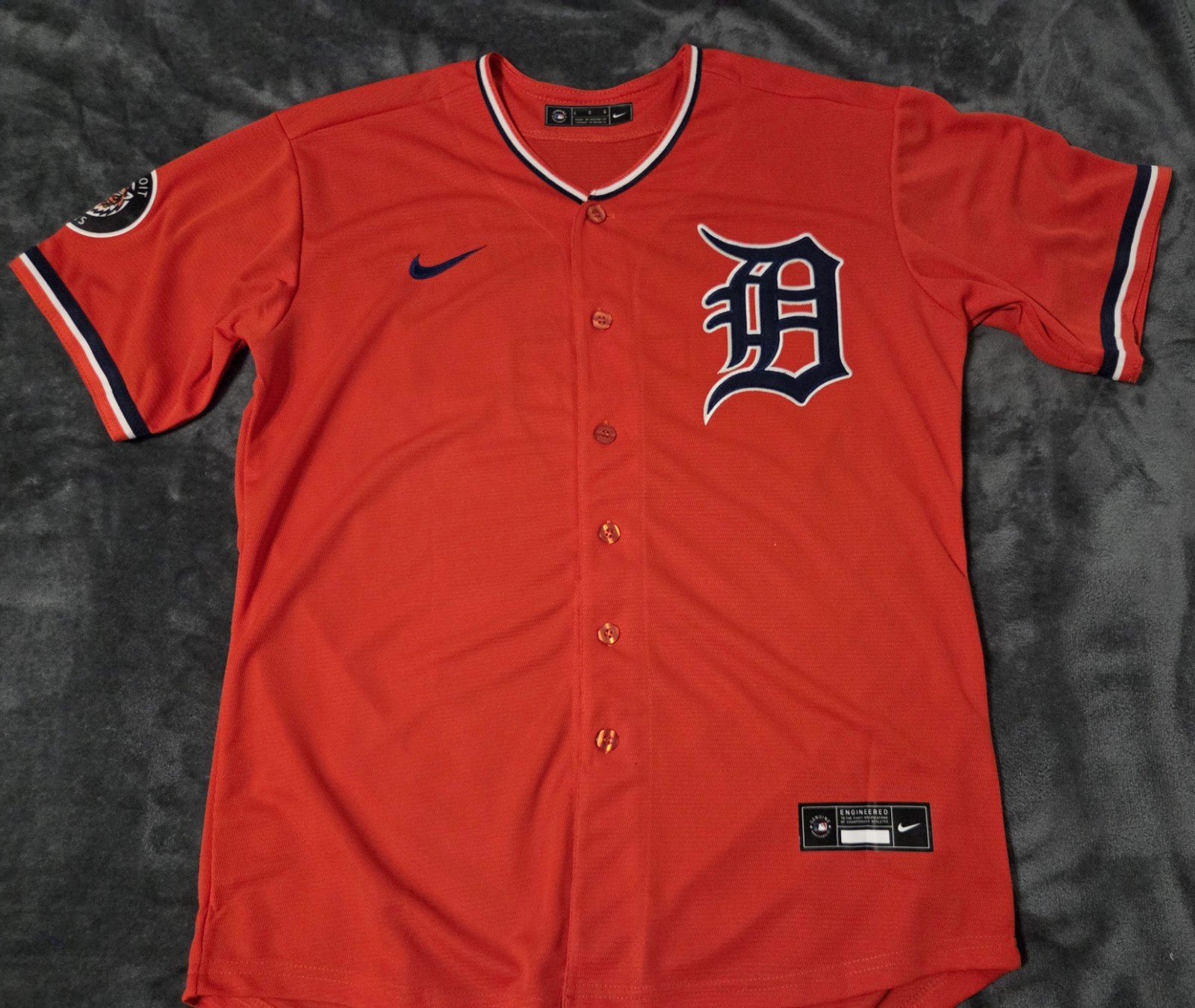 Fast Free Shipping! Large Kevin McGonigle Detroit Tigers Stitched Jersey 7
