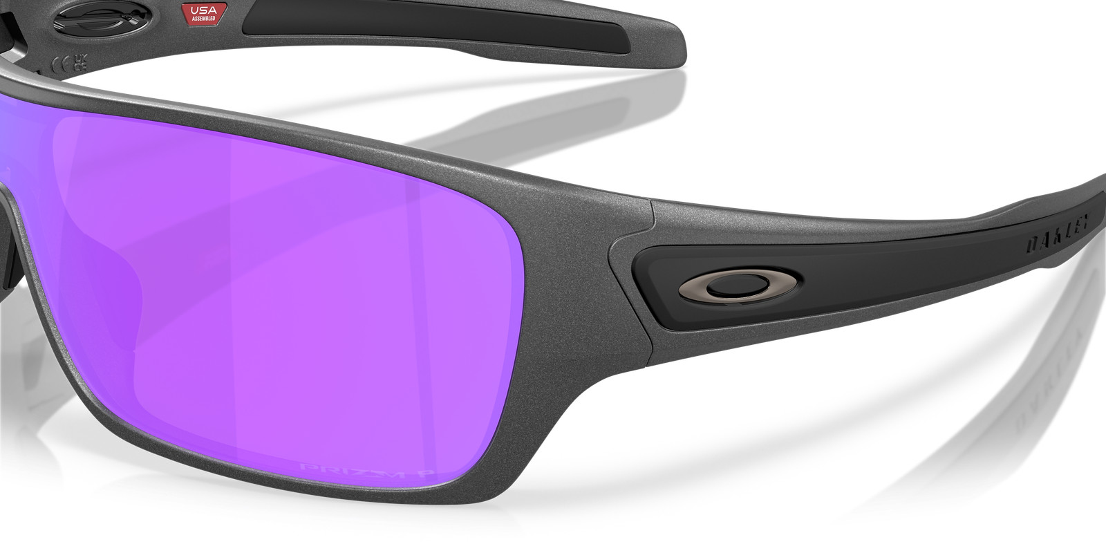 Oakley Turbine Rotor Matte Steel/Prizm Violet Polar Sunglasses OO9307-3132