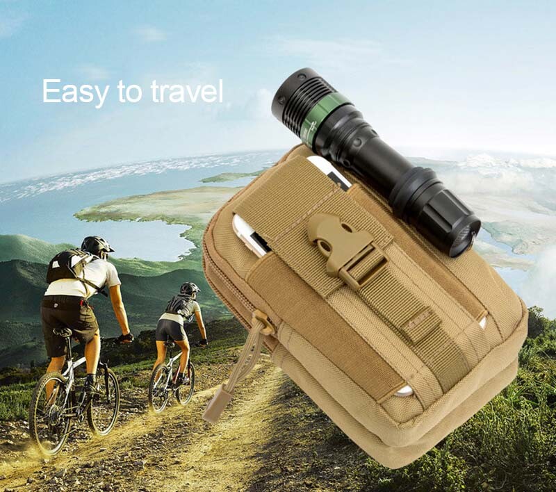 Tactical Molle Pouch Bag Waist Pack for Hiking Camping Cell Phone Holster Holder