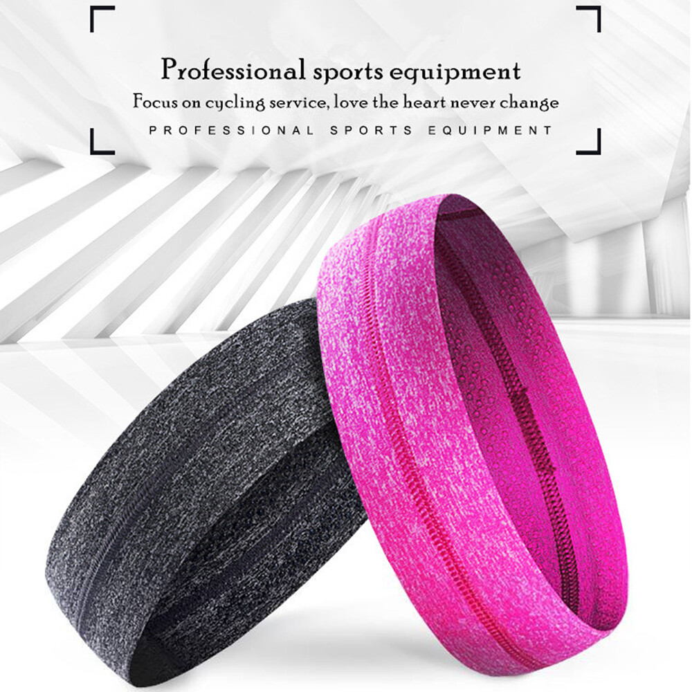 Men Women Moisture Wicking Wide Non-Slip Sport Headband Gym Workout Sweatband US