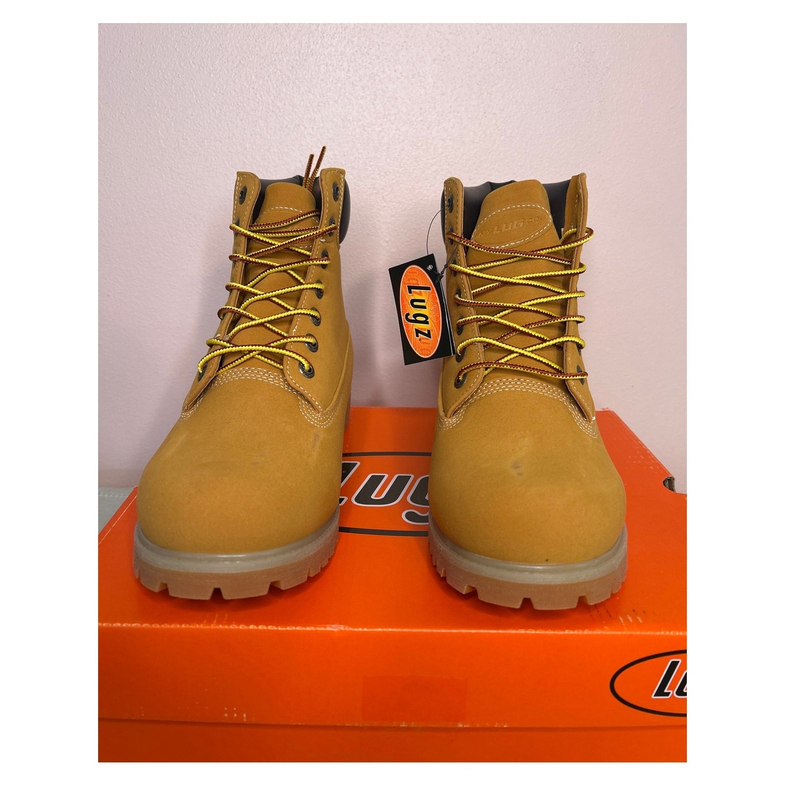 Lugz Men’s Convoy 6 Inch Boot Golden Wheat Bark Tan Gum Size 8 W MCNWK