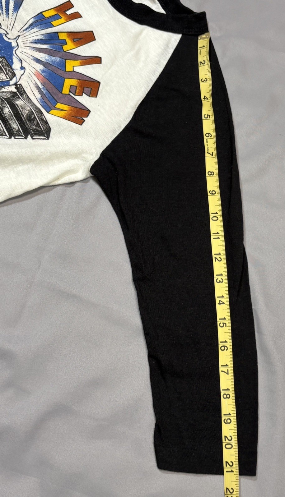 Vintage 1982 Van Halen Raglan Tour Shirt Lion Graphic Rock Tee Small