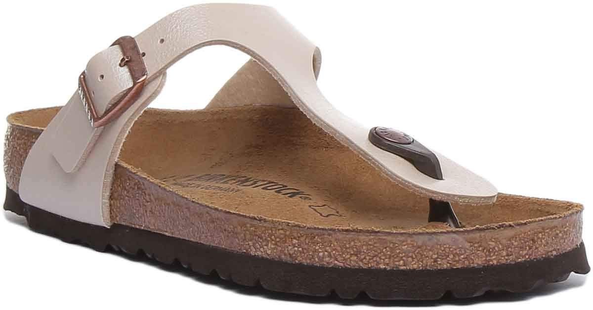 Birkenstock Unisex Gizeh BS Graceful Pearl White Thong Sandal EU39/W8-M6