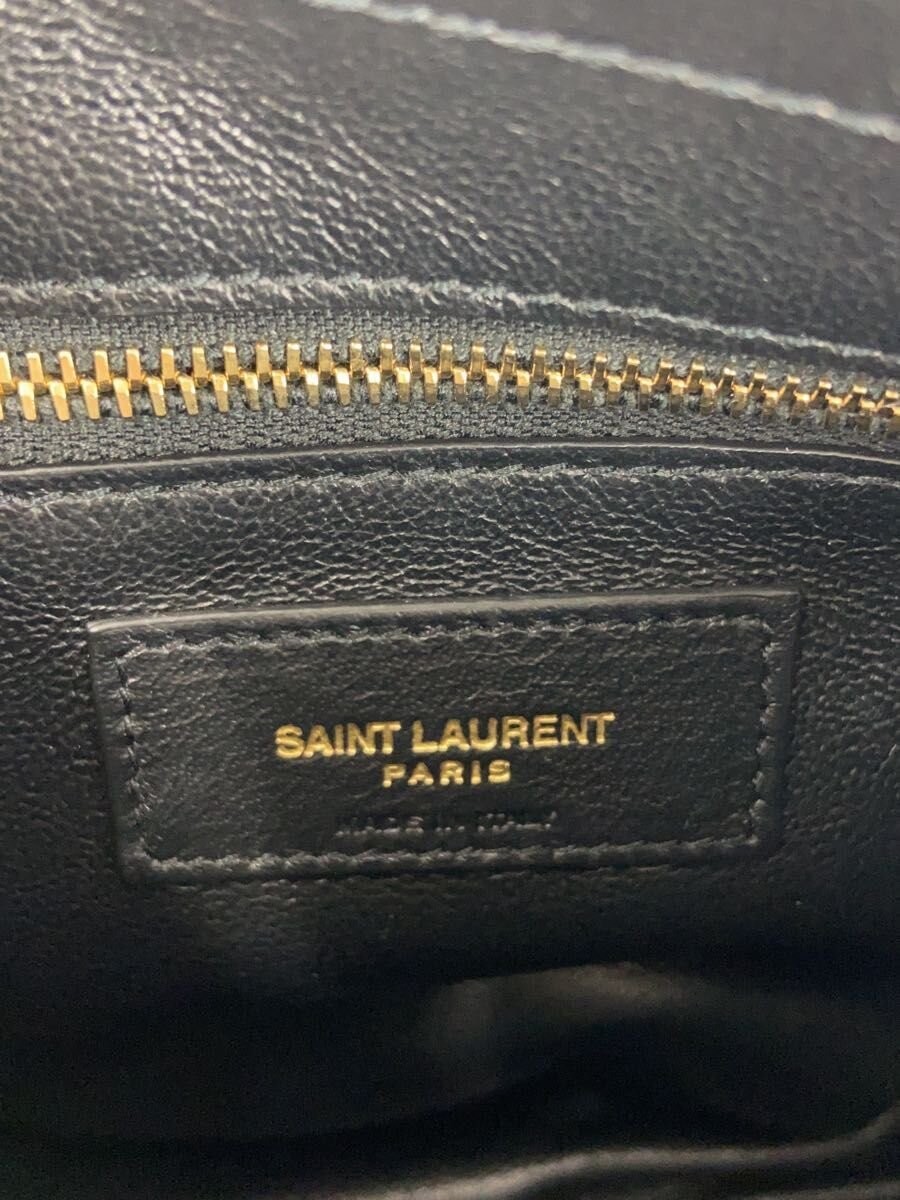 SAINT LAURENT Shoulder Bag Suede BLK Monogram GAB 585541 0619