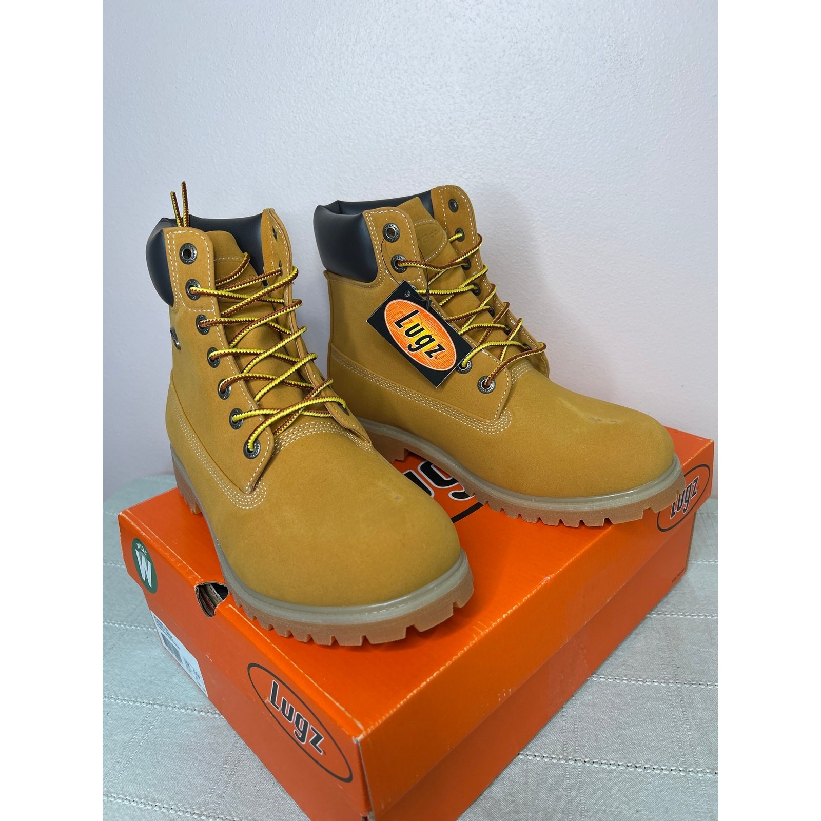Lugz Men’s Convoy 6 Inch Boot Golden Wheat Bark Tan Gum Size 8 W MCNWK