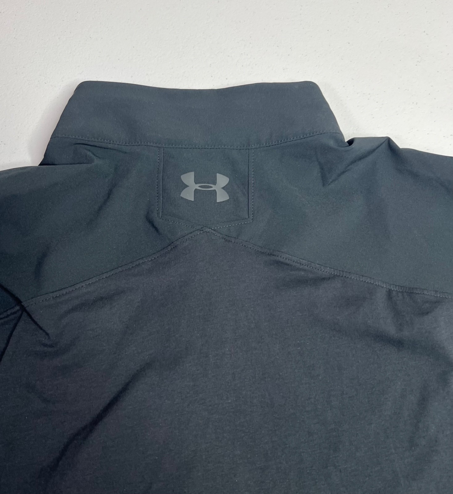 Under Armour Mens L Tactical Combat Shirt 1/4 Zip Long Sleeve Black 279639 NWOT
