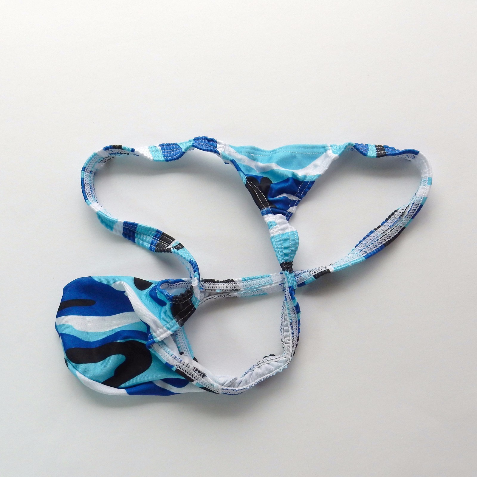 K403 P String Thong Grape Smugglers Contoured Pouch Multiple prints Swim Fabric