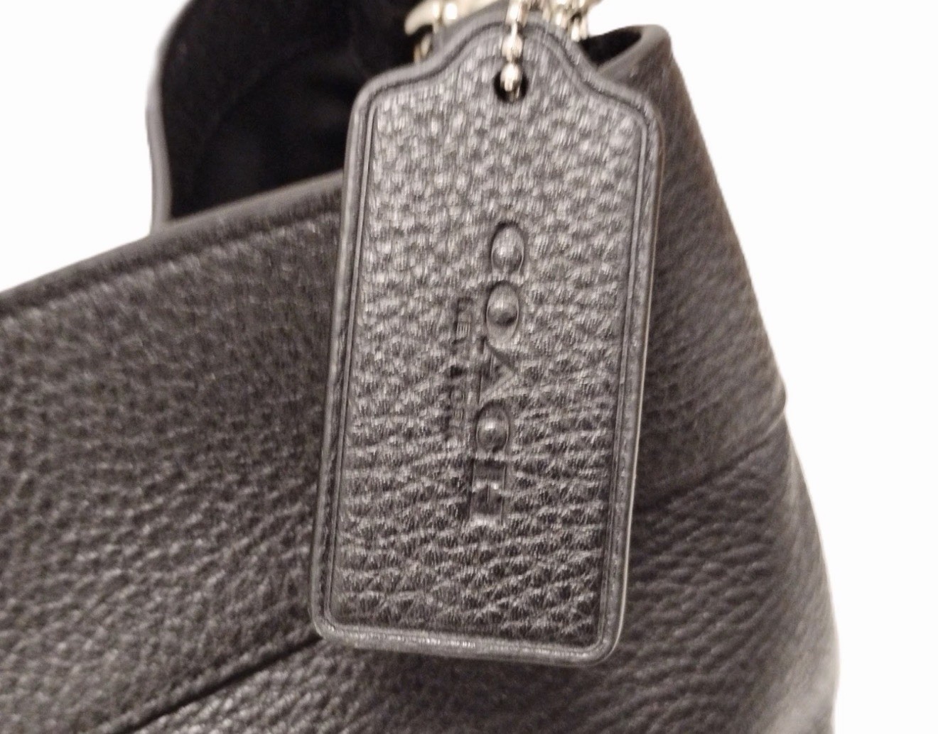 Coach Large Black Leather Bag