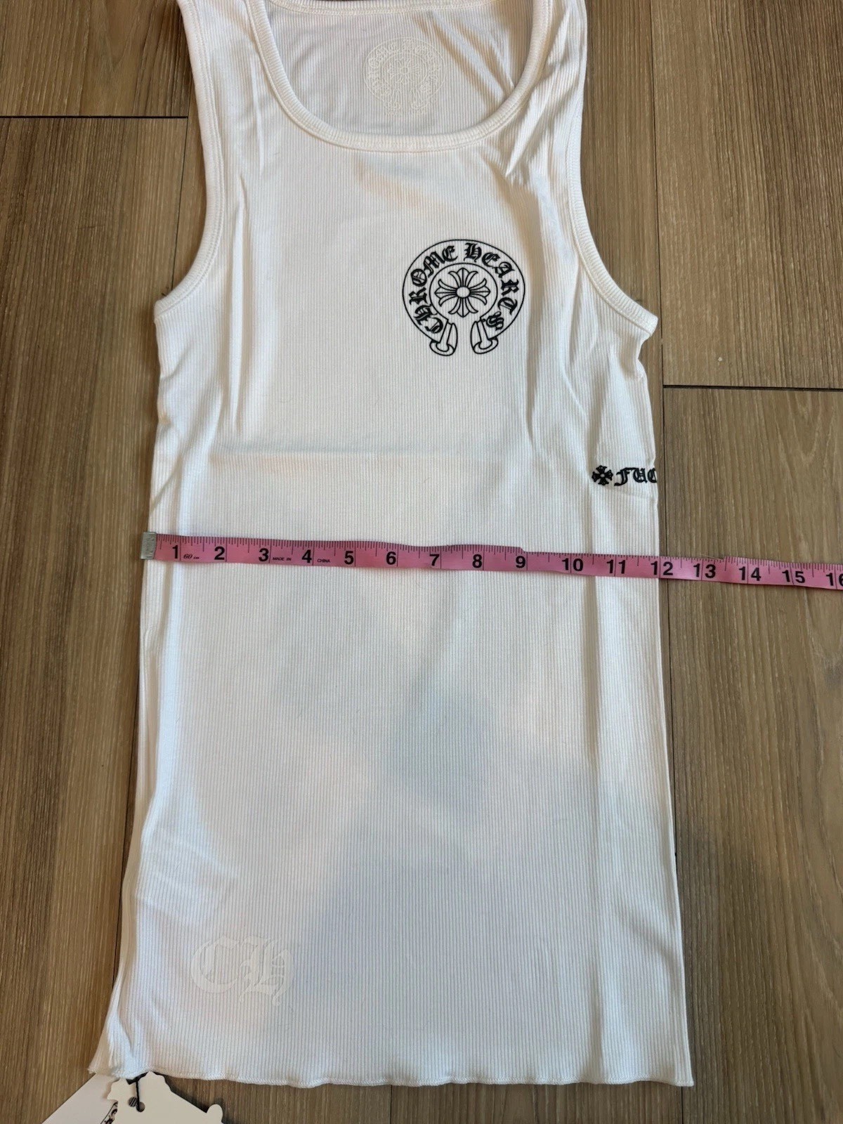Chrome Hearts White Tank Top Size Small