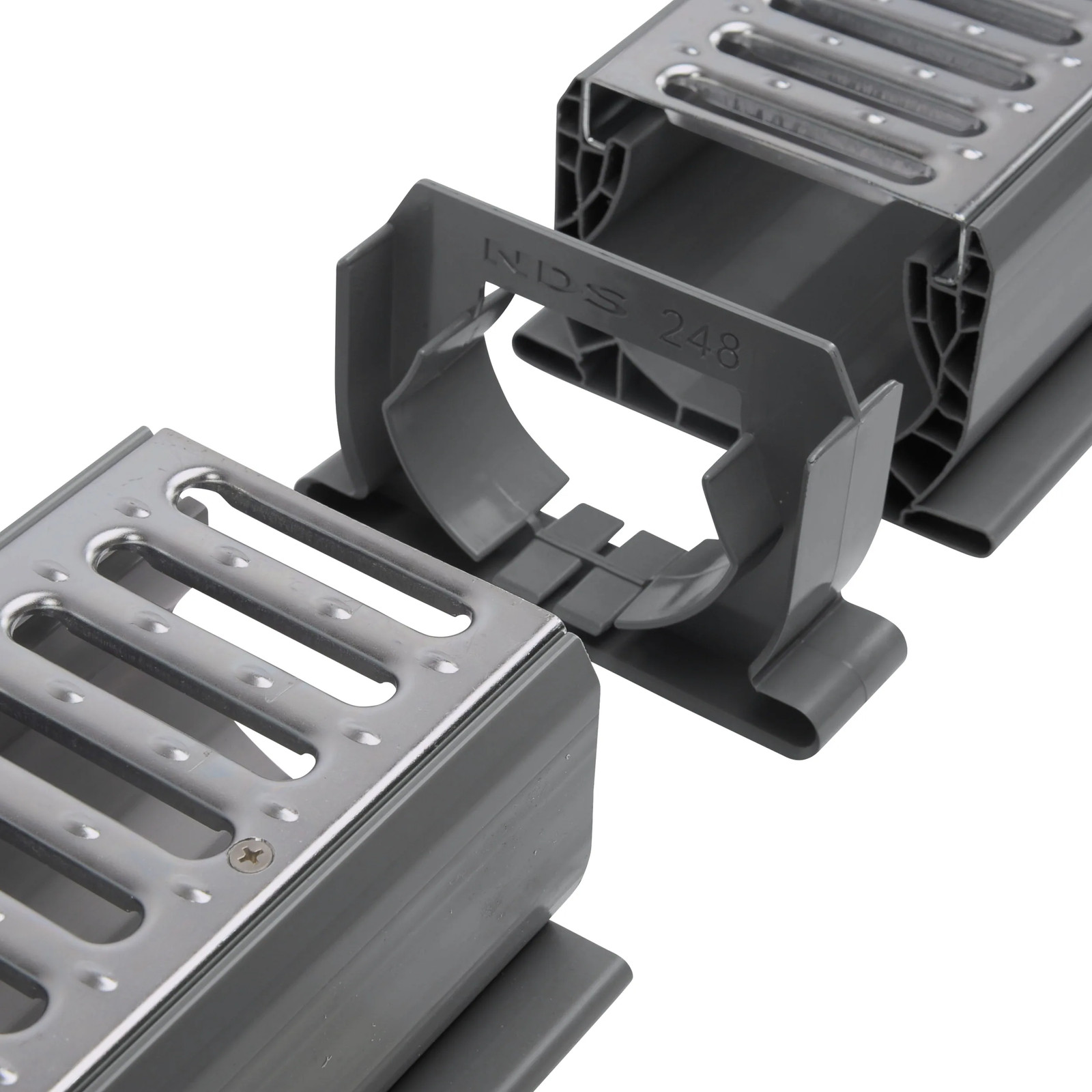 NDS Spee-D Channel Drain Assembly, 4-3/4-in wide X 10-ft long with Channel|22460