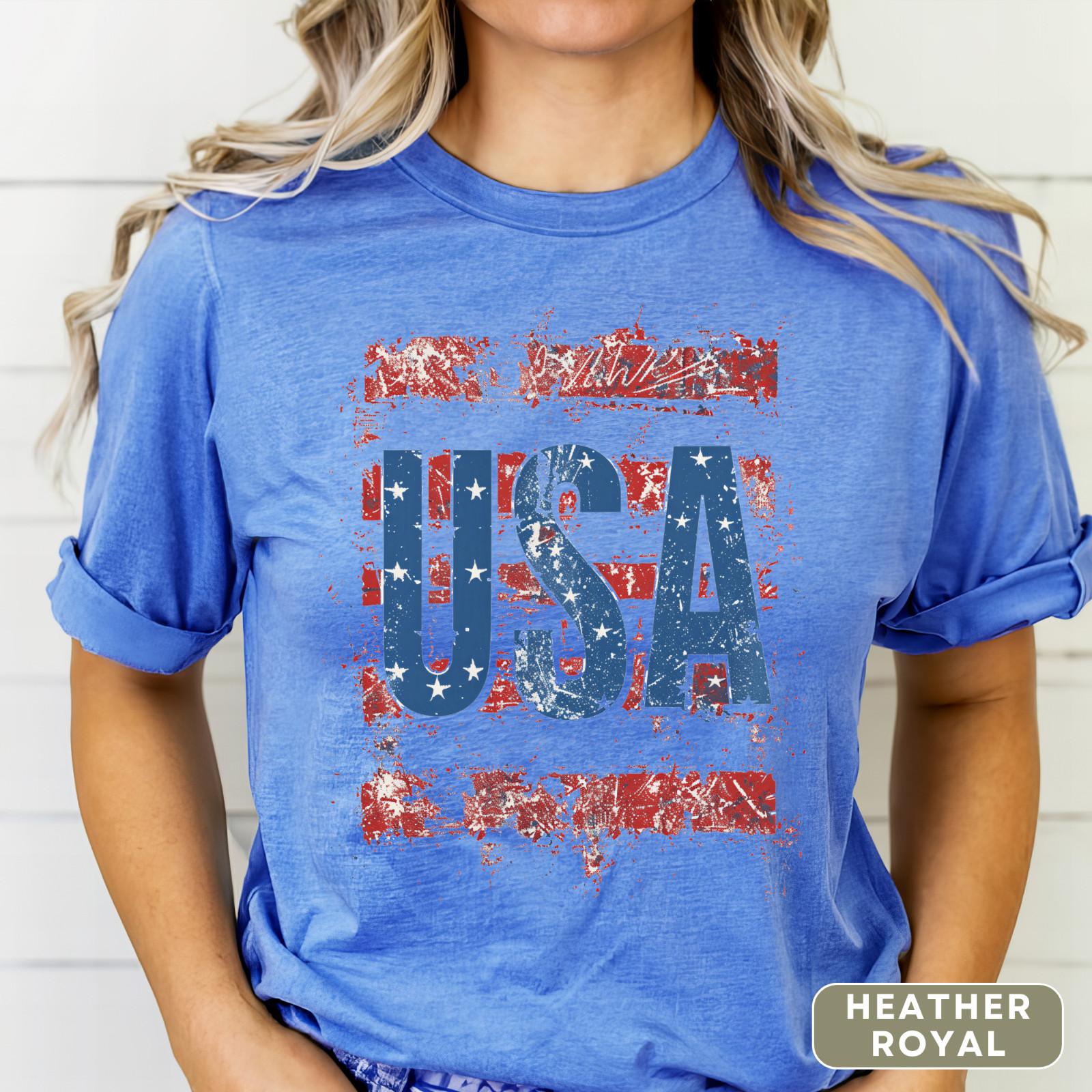 USA T-Shirt Men and Womens Patriotic Tee for 4th of July