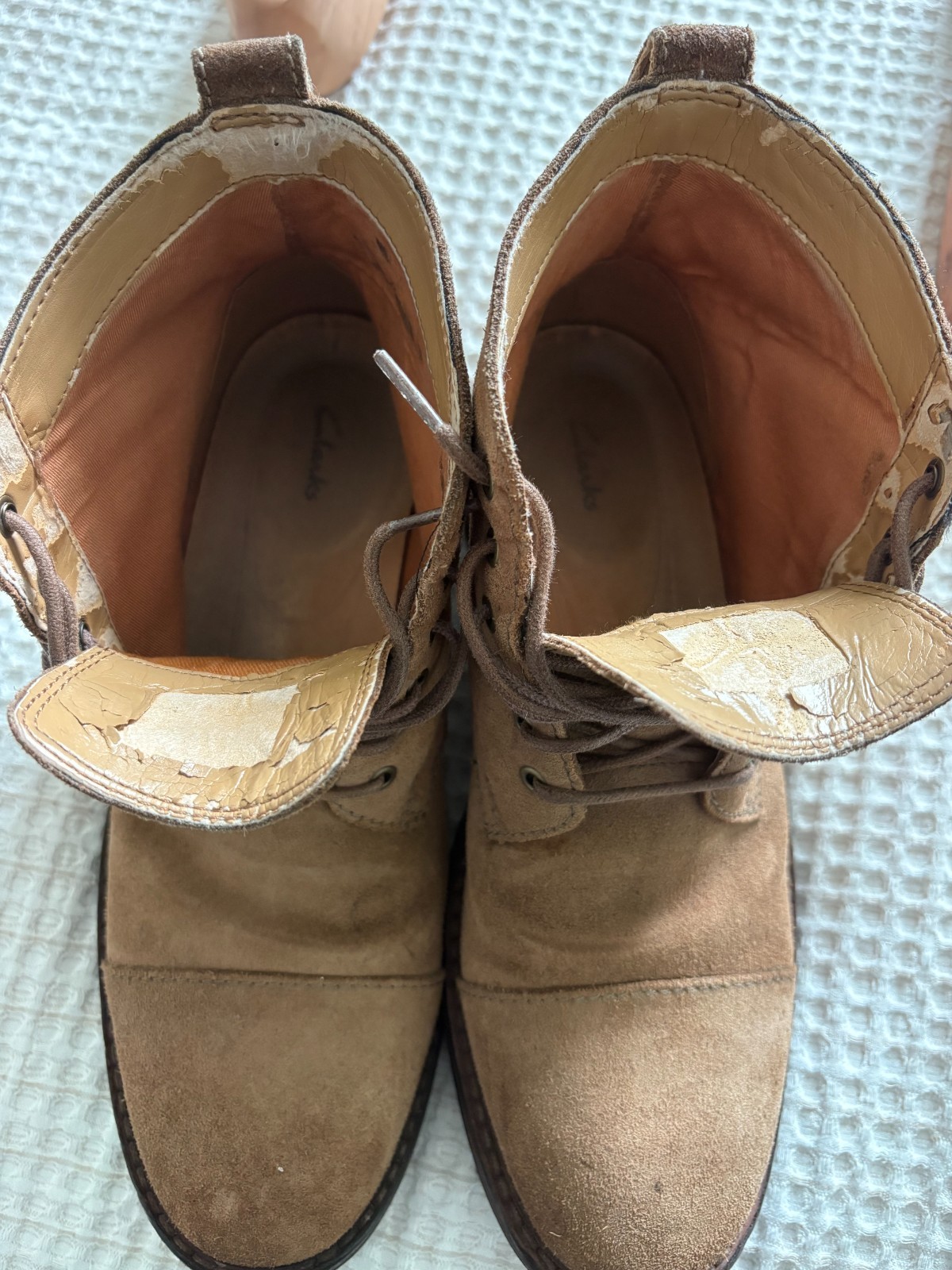 Mens Clarks boots size 9