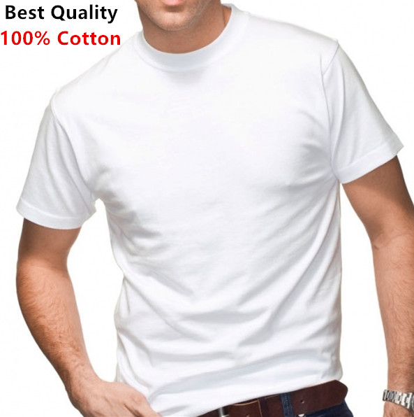 6 Pack Men’s 100% Cotton Tagless Crew-Neck T-Shirt Undershirt Tee White S-XL