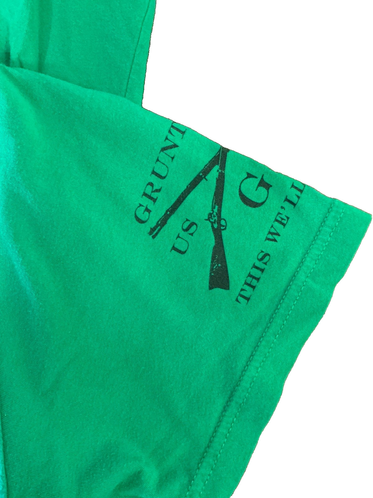 St Patricks Day Sh!t Outta LUCK 4 Leaf Clover Grunt Style XL Shirt Irish Green