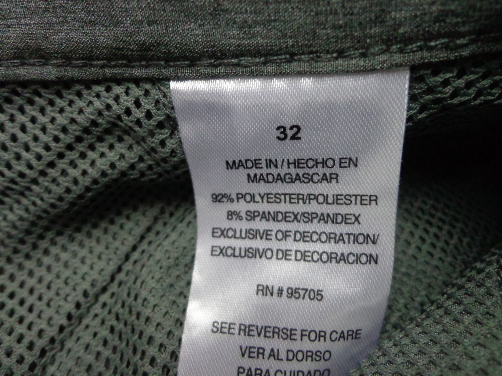 Iron Co Belted Stretch Performance Hybrid Cargo Shorts Heather Gray Size 32