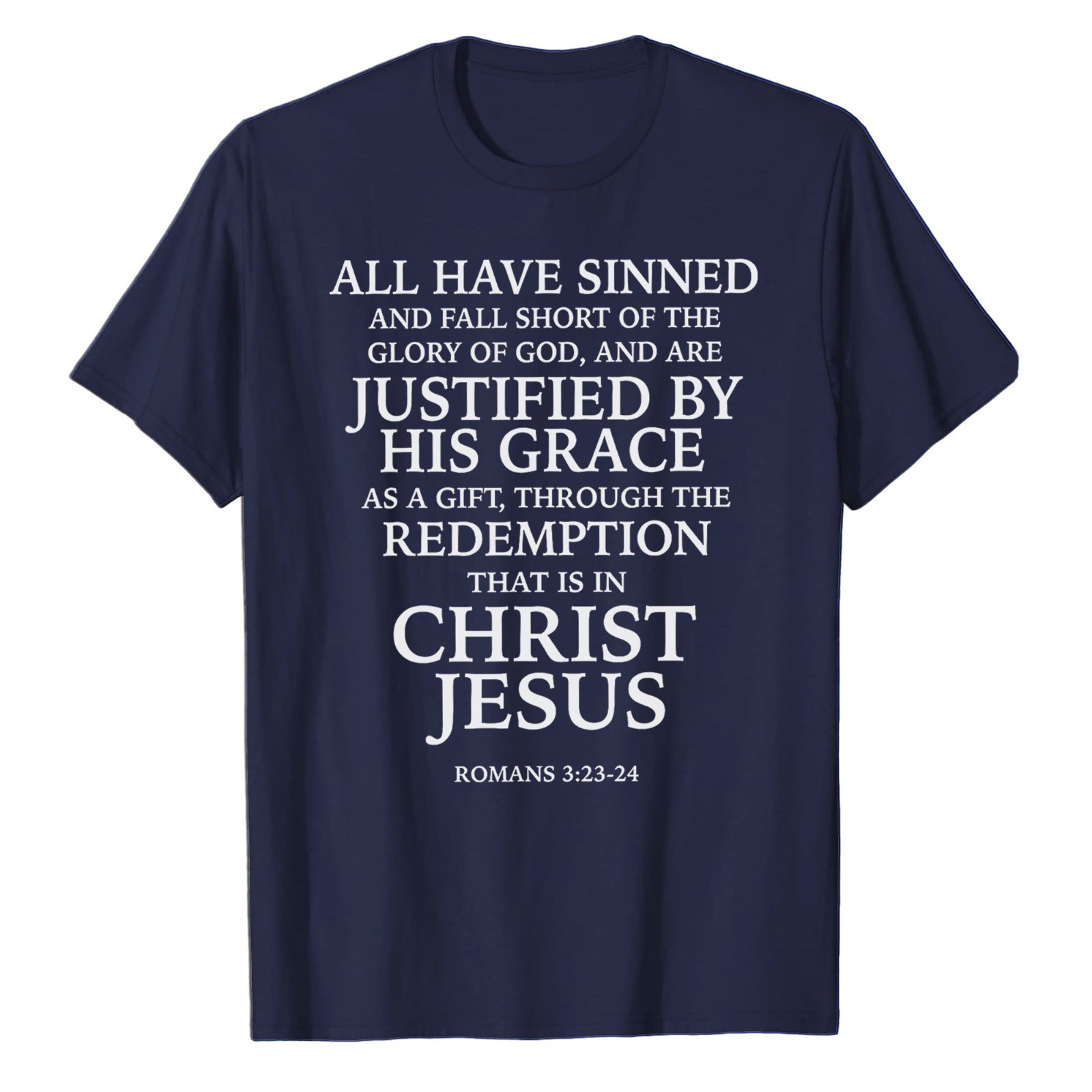 Redemption Jesus Christ Roman T-Shirt Faith in God Christian Bible Catholic Tee