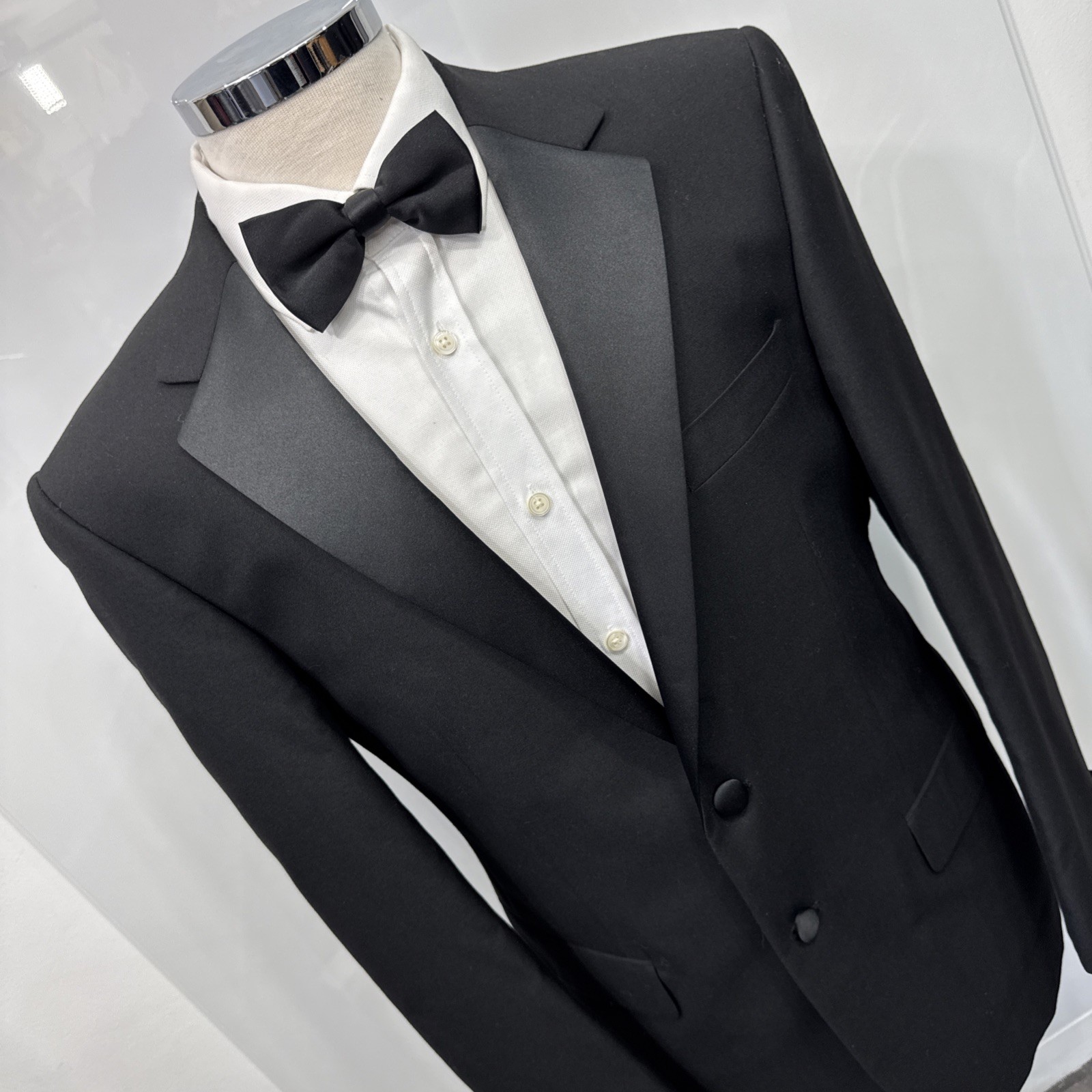 M&S TAILORING Black Regular Fit Machine Washable Dinner Jacket Tuxedo C38M