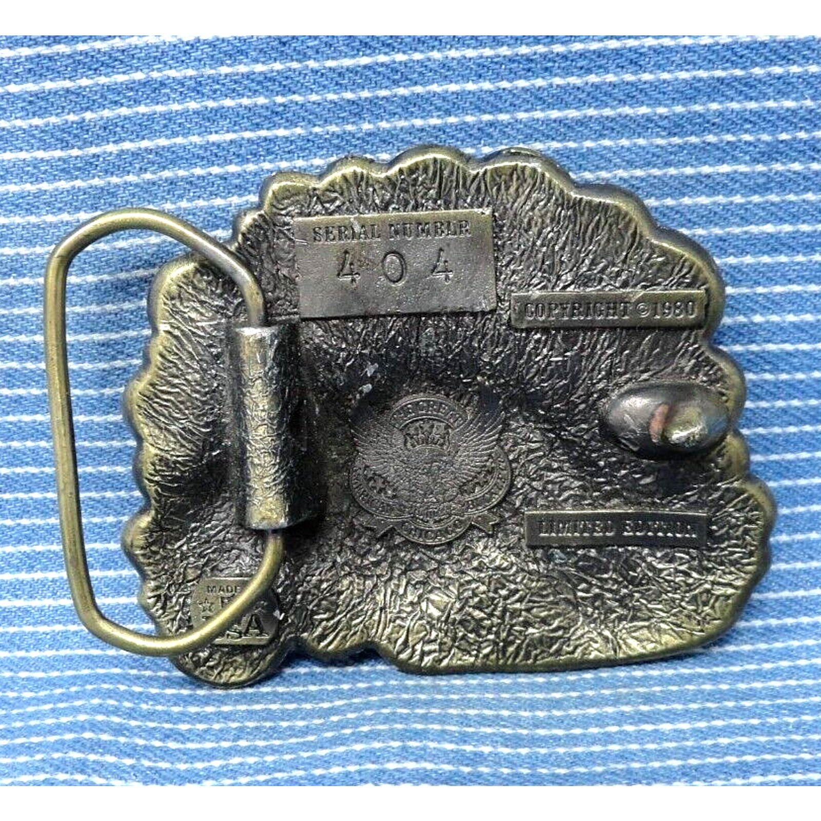 4 Wheelers Do It In The Dust Belt Buckle 4X4 Truck Vintage 80s TGABC .PCB770