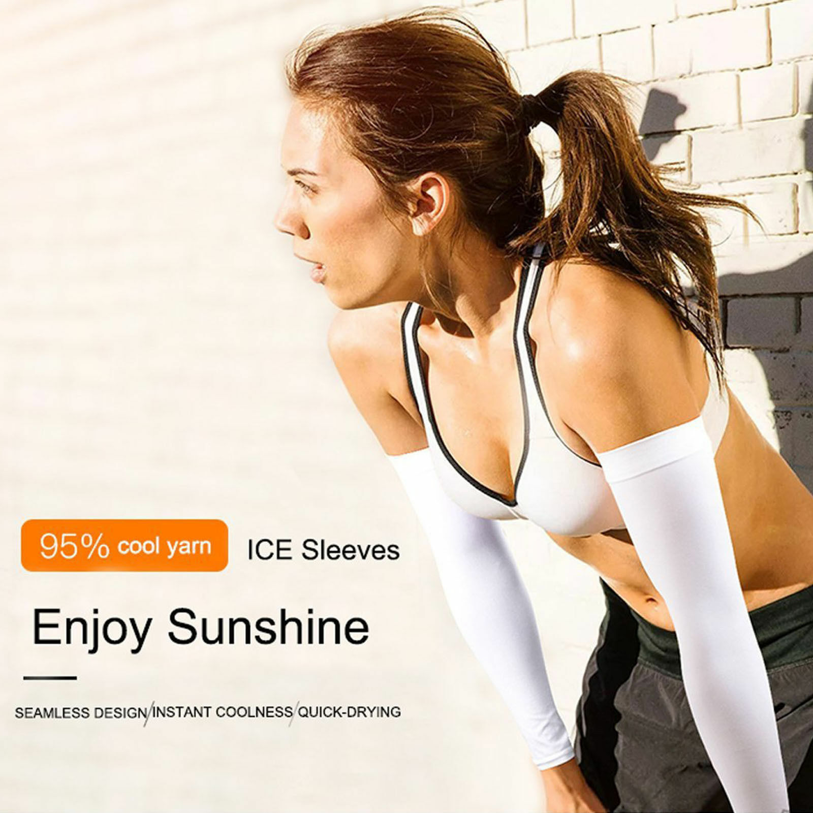 1/3Pack Cooling Arm Sleeves Cover UV Sun Protection Sports Outdoor for Men Women