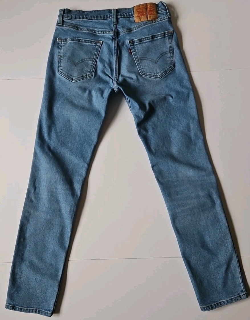 Levis 511 Slim Fit Jeans All Seasons Tech Light Blue Denim Men’s Size W29xL32