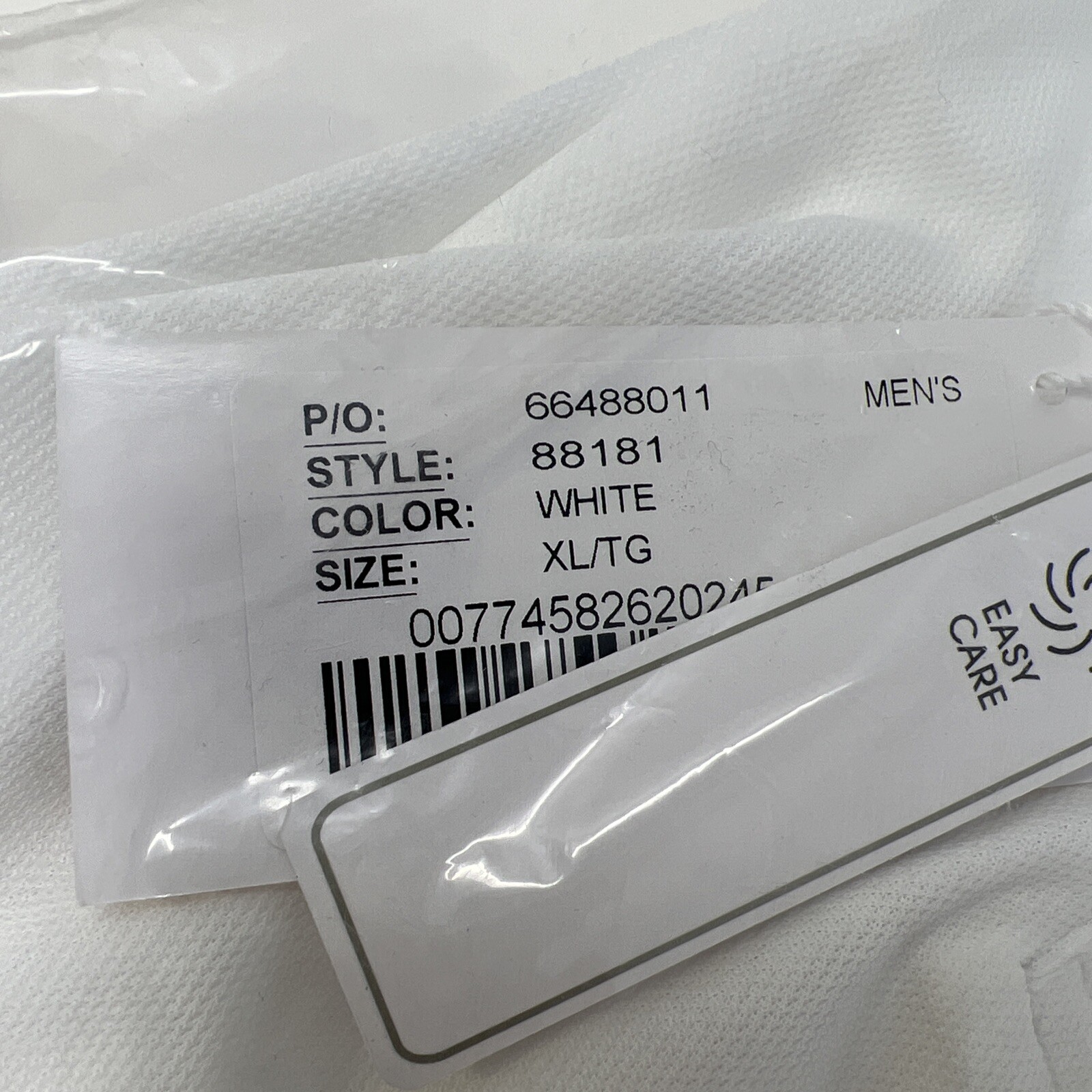 NEW Core 365 Men’s 100% Polyester Performance Piqué Polo XL Shirt R-88181